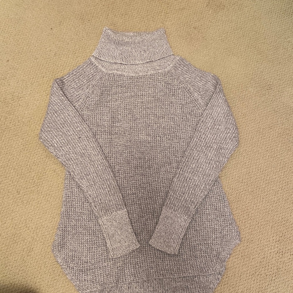 Cloth Light-Grey Turtleneck Sweater
